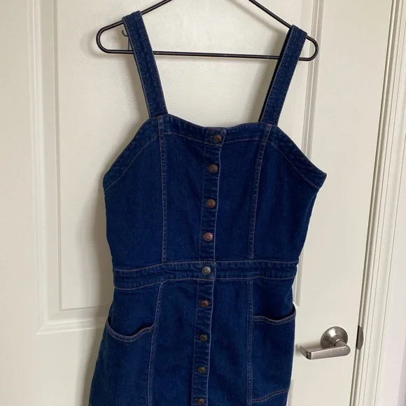 Oat New York Denim Dress Size 12 - Picture 3 of 11